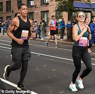 The duo was seen jogging side by side in Brooklyn