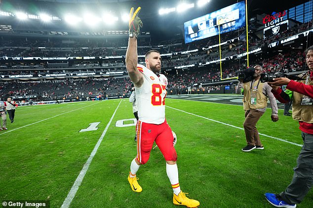 The couple's romance was first noticed when Taylor saw Kelce play in late September
