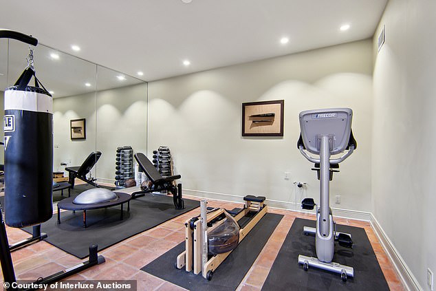 For those expecting guests, staying in the three-story guest house offers the use of an on-site gym