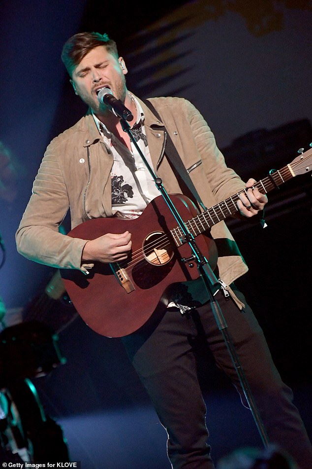 Cory Asbury revealed he would play Kayce's sibling in a possible sixth season of the CBS series;  he is pictured performing in Nashville in May 2018