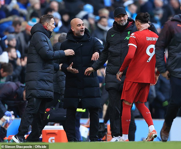 Guardiola and Nunez reportedly responded to the comments made, but are 'emotional' people