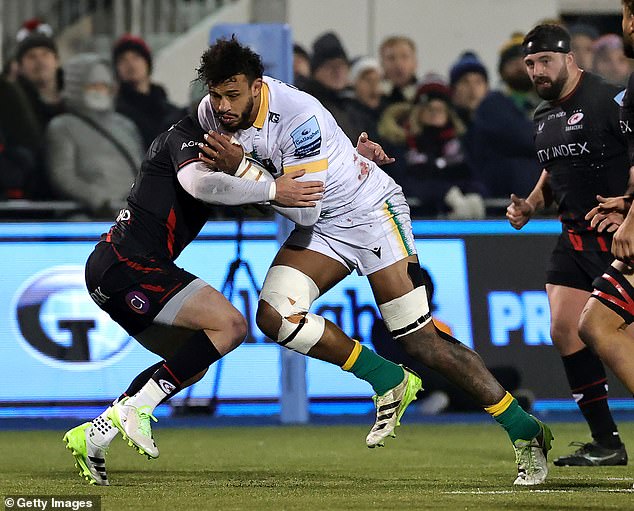 Courtney Lawes put in a dominant performance as the engine room of Saints defense and attack