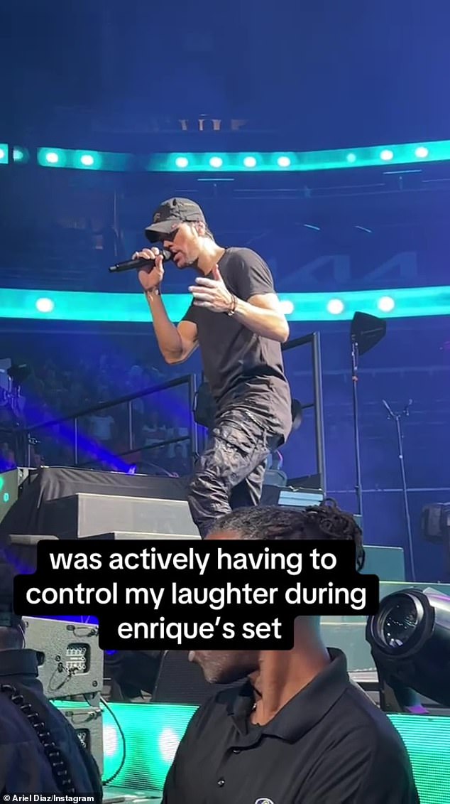 The video is from Enrique's recent show in Las Vegas