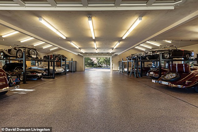 Marilee Headen of Compass, who is listing the estate with Taso Tsakos of Engel & Völkers, told SFGATE that the spacious garage, which can accommodate 20 cars, was 