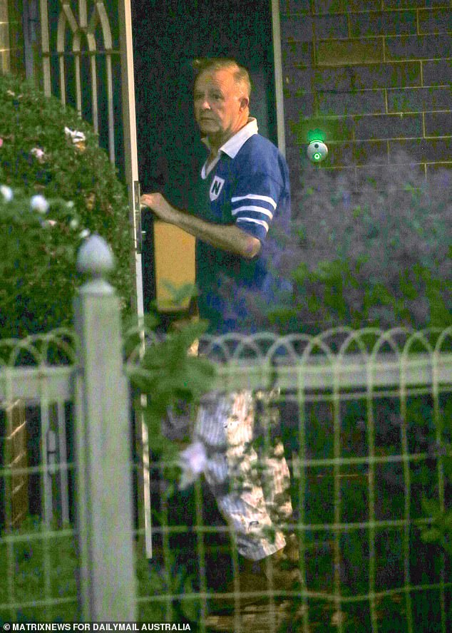 Mr Albanese (pictured outside his Marrickville home) is facing declining popularity in recent polls