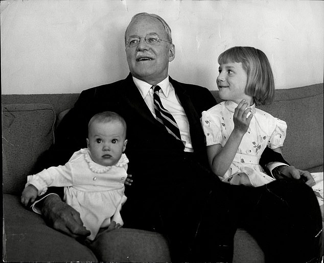 Allen Welsh Dulles, head of the CIA, with his grandchildren