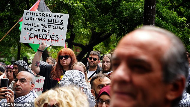 Protesters young and old came together on Sunday