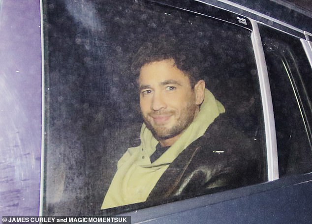 Danny Cipriani, who will appear in the Strictly Christmas special, was also spotted