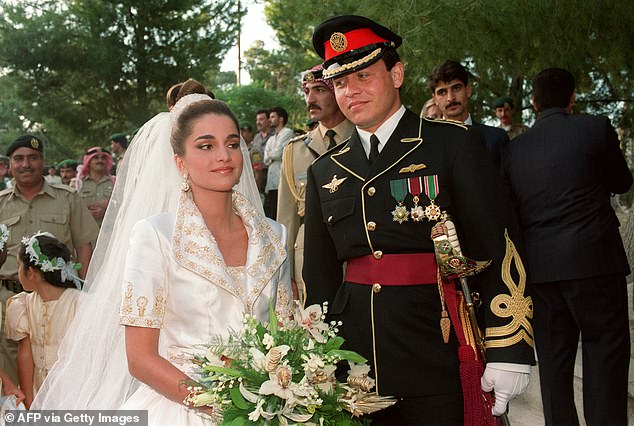 On June 10, 1993, five months after they first met, Rania and Abdullah got married