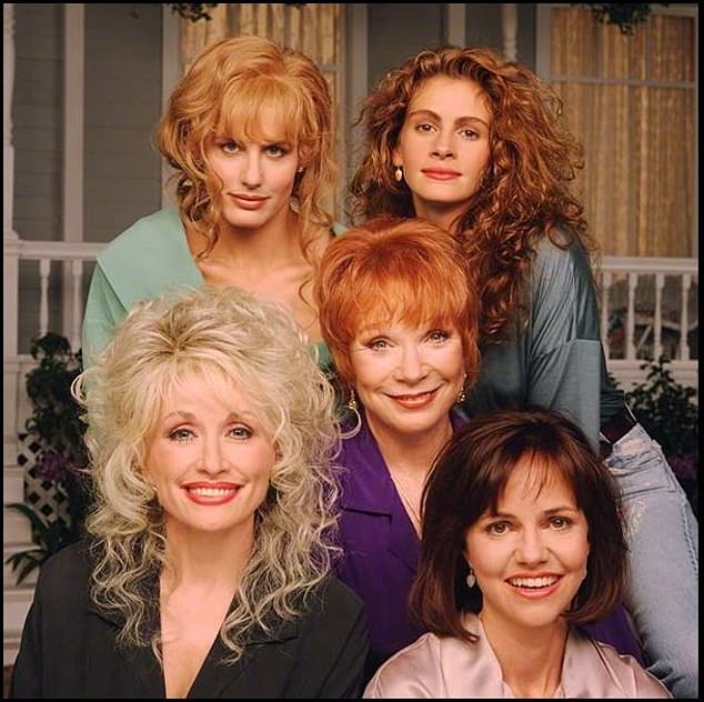 One of MacLaine's most memorable performances was in 1989's Steel Magnolias, alongside Daryl Hannah, Julia Roberts, Dolly Parton and Sally Field.