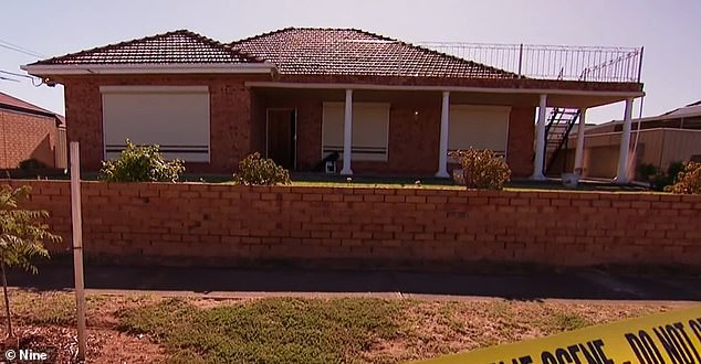 It is believed her 91-year-old husband Frank was unhappy with the state of their marriage and allegedly murdered her in their home of more than 60 years (pictured) after she returned from a community event