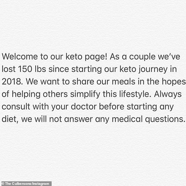 Briana and her husband announced that they had lost a combined total of 150 pounds on the keto diet