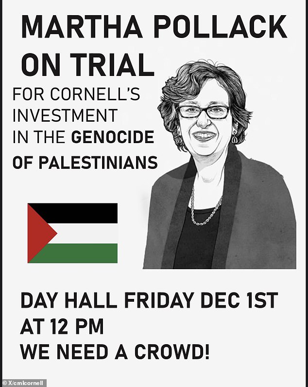 1701634786 754 Anti Israel Cornell students convict university president of genocide in sham