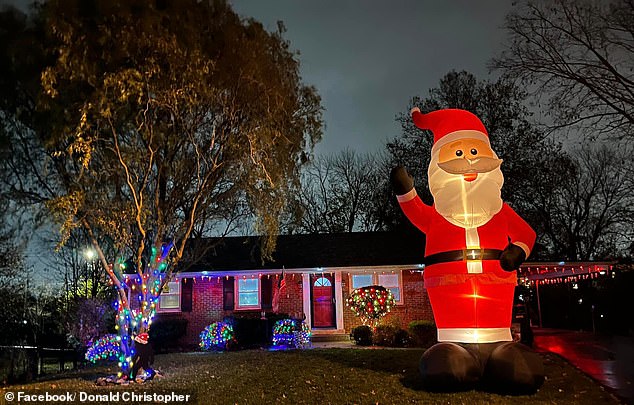 The illuminated Santa Claus waved happily over Lexington's West Gardenside neighborhood when owner Donald Nelson put it up on Nov. 26