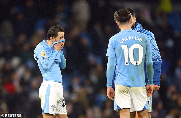 The draw against Tottenham drops City to third place and is three points behind Arsenal