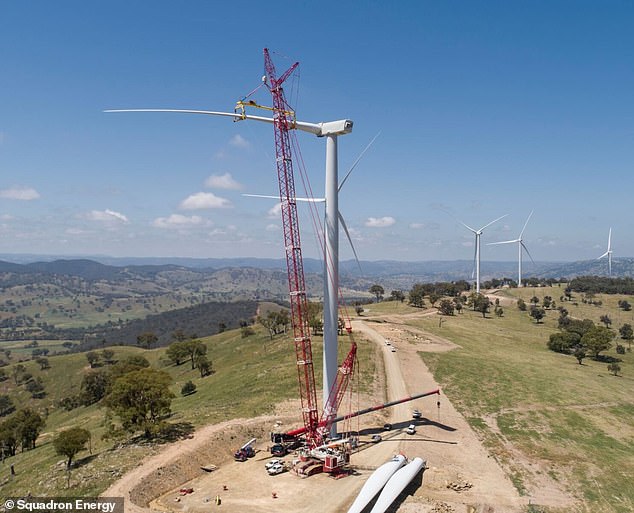 Squadron has a portfolio of 11 wind farms across Victoria and New South Wales, as well as the Clarke Creek site in Queensland (pictured), which is in its second phase of development