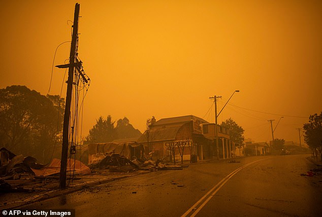 George claimed TV bosses ordered her to drive into danger zones at the height of the fire crisis, despite safety fears and ash falling from the black sky above