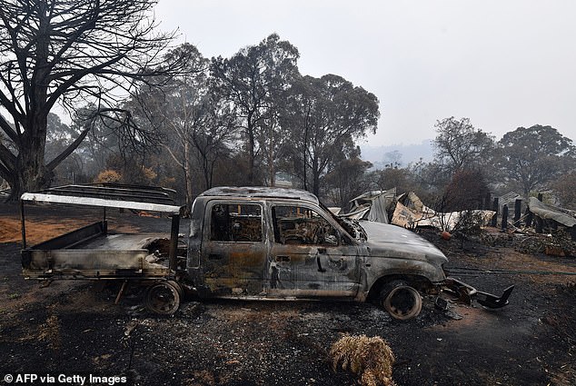 She and a colleague had to dodge the flames by weaving along remote roads to safety – and never knew if they were heading into an inferno, she claims.