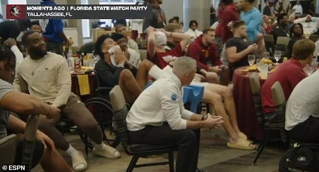 Here is the team's response to the criticism, with head coach Mike Norvell (middle) expressing shock