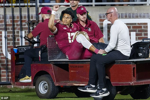 FSU quarterback Jordan Travis tweeted that he wished he got injured sooner