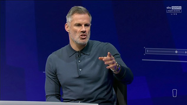 Jamie Carragher (above) agreed with Keane and said Arsenal will be a stronger and more challenging competitor after the 2022-2023 season