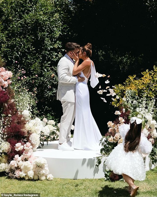 The couple tied the knot at a lavish wedding in Adelaide