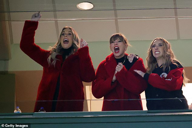 Lyndsay has also been seen joining both Taylor Swift and Brittany Mahomes to cheer on the Chiefs at some games this year