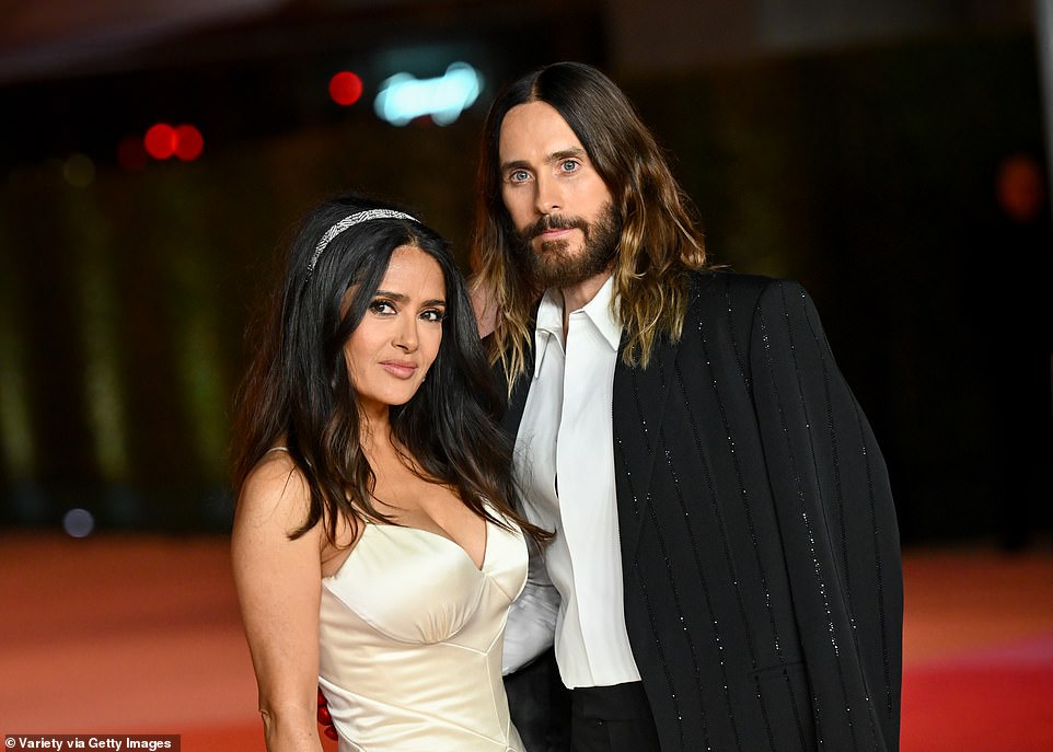 Selma teamed up on the carpet with Oscar-winning actor Jared Leto, 51, with whom she starred in the 2006 crime drama Lonely Hearts