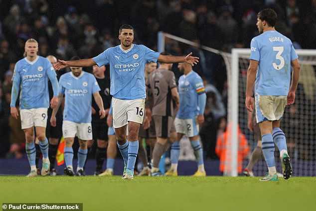 Despite City being 'the best team in the league', Neville claimed they were suffering from post-Treble blues