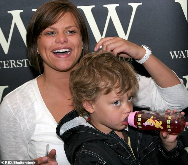 The EastEnders actor believes the feathers for him and his brother Freddie are a 'secret sign' from his mother's ghost (Bobby pictured with Jade in 2006)