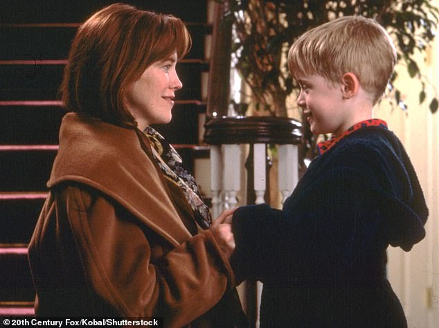 Catherine played Macaulay's long-suffering mother, Kate, in the 1990 film Home Alone and its sequel Home Alone 2 (photo: Catherine and Macaulay in Home Alone, 1990)