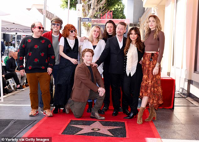 Catherine wasn't the only famous face who came out to celebrate Macaulay Culkin on his special day (photo from left to right: Quinn Culkin, Seth Green, Rory Culkin, Macaulay Culkin, Brenda Song, Paris Jackson)