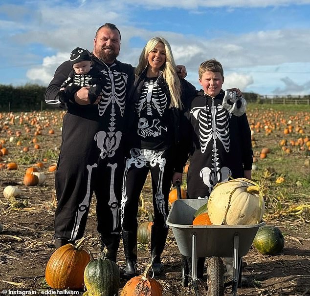 The couple, pictured with their children at Woore Fruit Farm in Shropshire, experienced every parent's worst nightmare