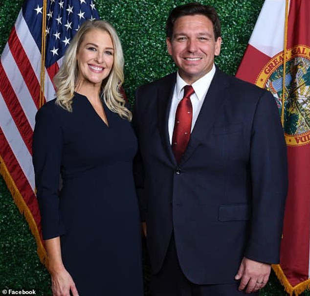 Bridget Ziegler (left) helped create the framework for what would become DeSantis' (right) Parental Rights in Education Act, also called the 