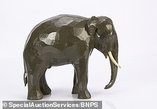 This Indian elephant bull figure is expected to sell for £400