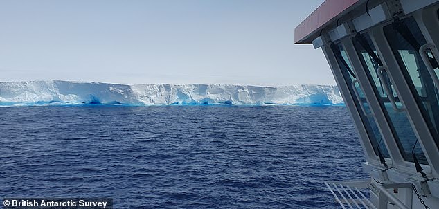 1701716434 666 Worlds biggest iceberg is caught on camera Incredible footage shows