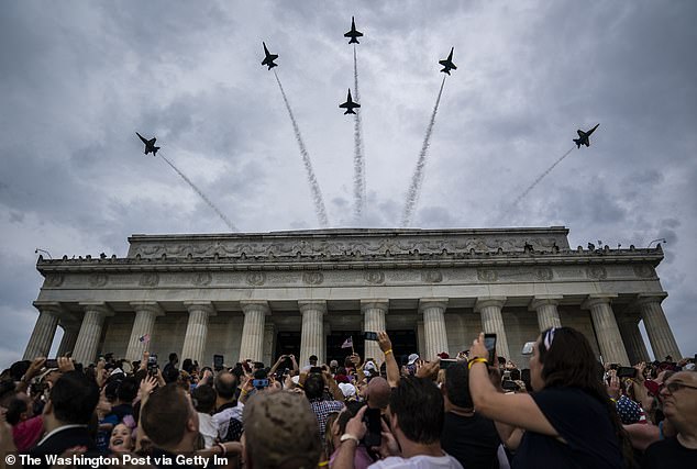 In 2019, the then-president hosted a “Salute to America” in front of the Lincoln Memorial, a departure from typical Fourth of July celebrations.