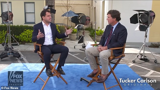 At the time of the alleged assault, Wells (left) was a producer for Greta Van Susteren's show until 2016.  He then helped Carlson (right) launch his primetime show