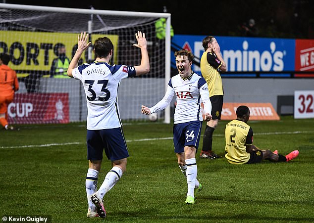 Devine became the youngest-ever Tottenham player at 16 years and 163 days when he played - and scored - against non-league club Marine in the FA Cup in 2021