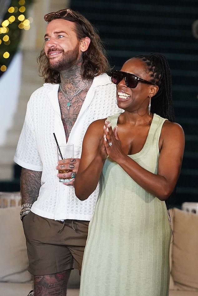 Sam Thompson's best friend Pete Wicks and Fred Sirieix's fiancée, known as Fruitcake, greeted Nella with applause as she arrived at the Marriott hotel on Australia's Gold Coast.