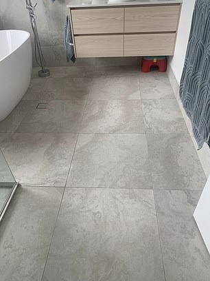 But when she decided to try the Magic Eraser stain cleaner, it completely 'transformed' her old tiles and made them look like new within 30 minutes