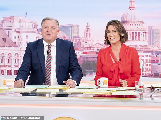 Good Morning Britain presenters Ed Balls and Susanna Reid (pictured) praised the widow, adding that they would like to see The Pogues' Christmas hit finally reach number one after three decades.