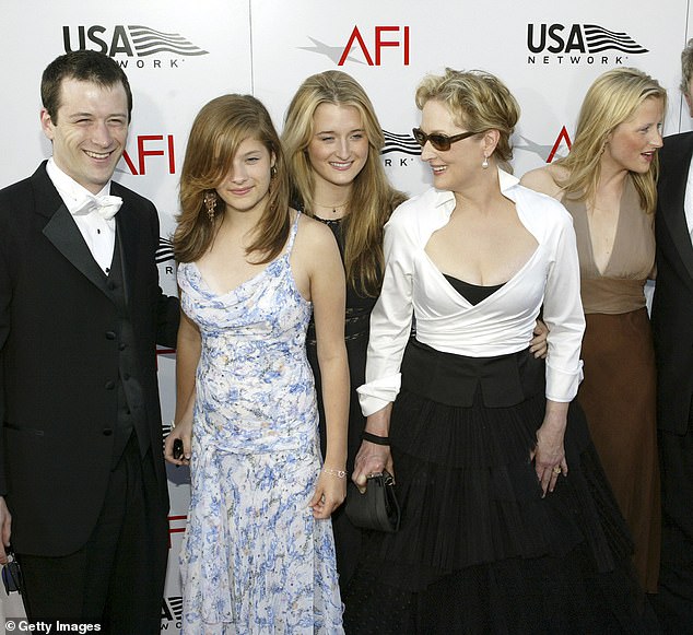 One of the few times she was seen on the red carpet with all four of her children was at the 2004 AFI Awards in Hollywood.
