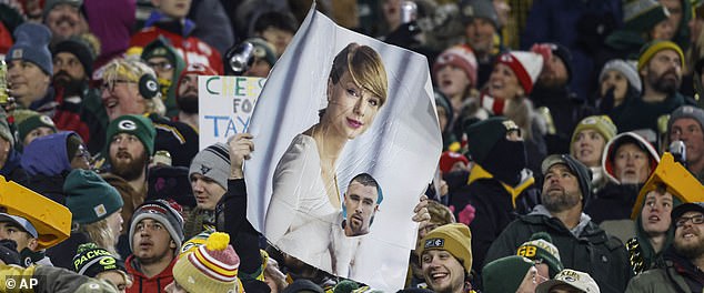 'Swift mania' hasn't stopped at NFL games as it made it into the stands at Chiefs-Packers