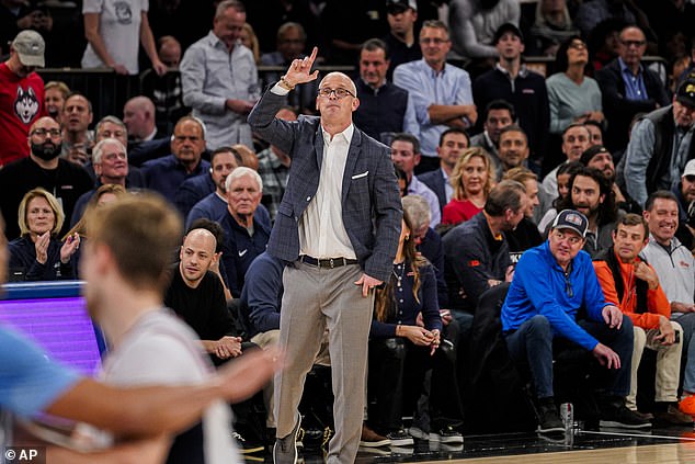 UConn coach Dan Hurley had another dominant performance in a win