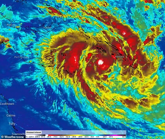 The tropical cyclone (photo) has been upgraded to Category 2 and will strengthen in the coming days