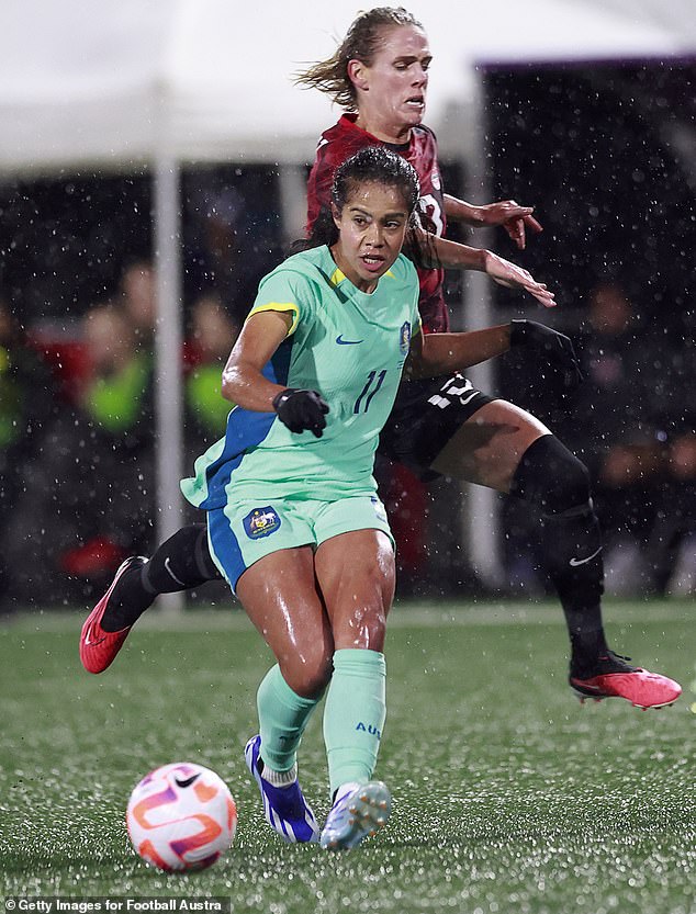 Fan favorite Mary Fowler was well contained by the Canadian defenders from the opening whistle