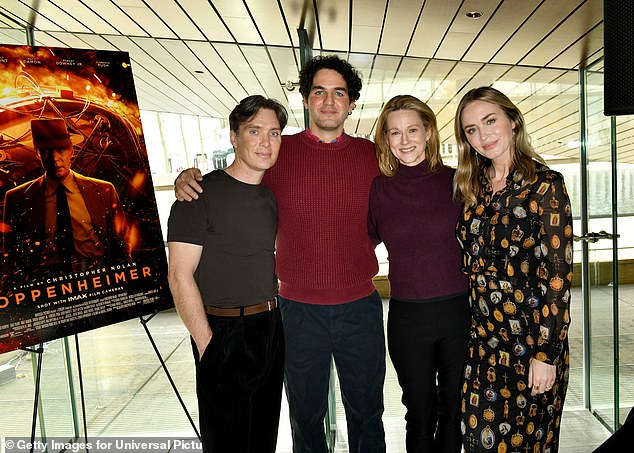 Cillian Murphy, Benny Safdie, Laura Linney and Emily Blunt attend as Universal Pictures presents a special screening of Oppenheimer