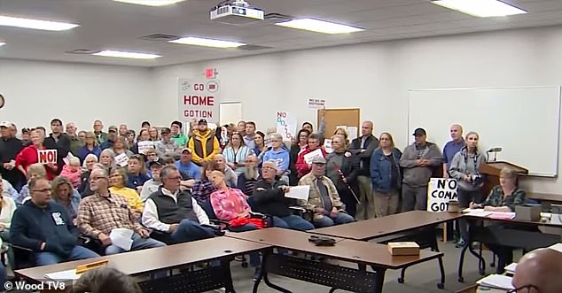 The issue was voted down 5-1 on Monday, when dozens of locals came out to protest the project, holding signs reading 