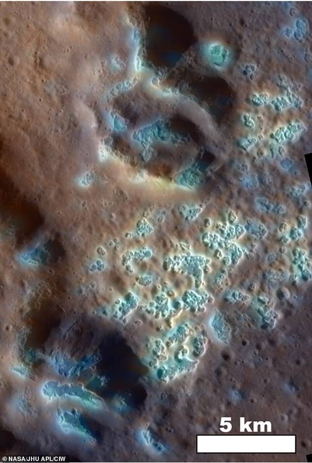 The researchers used images taken by NASA's MESSENGER probe to look for evidence that there is a layer of volatile-rich salt beneath the planet's surface.